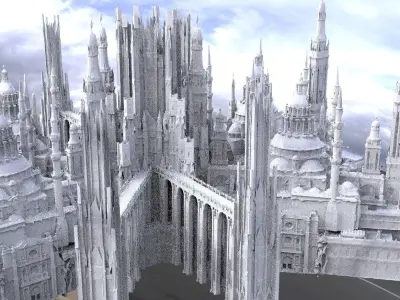 High Palace variation with separate chambers towers 3D model