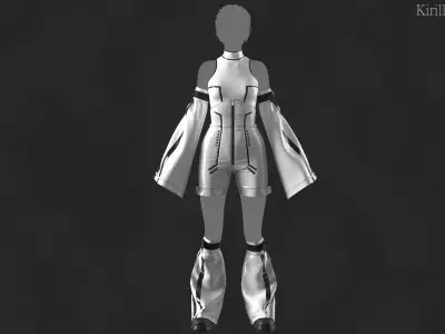 Sci fi Outfit Male Marvelous designer Clo3d OBJ mtl FBX ZPRJ 3D model
