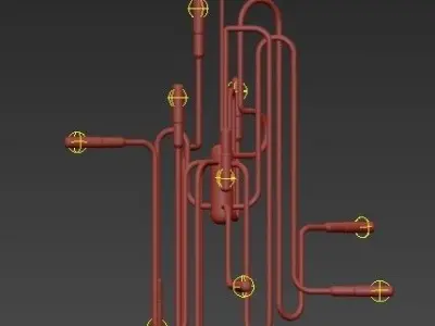 Milano Chandelier by Robert Abbey 3D model
