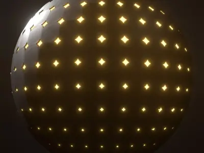 Glowing parametric ball 25O28 3D model