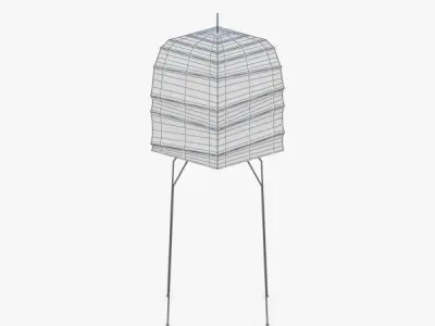 1452 - Floor Lamp Low-poly 3D model