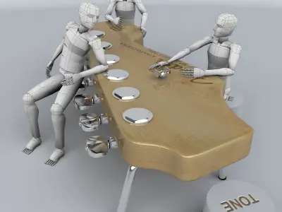 Strato Shaped Design Table 3D model
