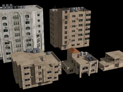 middle east buildings 1 3D model