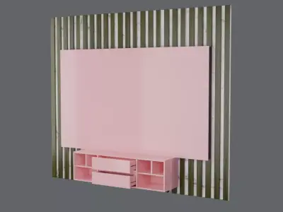 Furniture TV Wall01 3D model