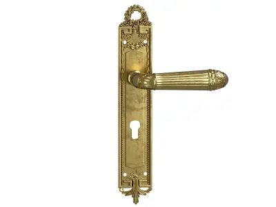 Versailles Door Handle sige gold 3D model
