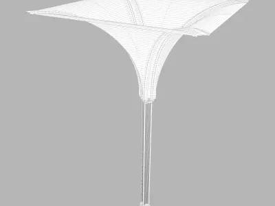 Fantasy column with vault 3D model