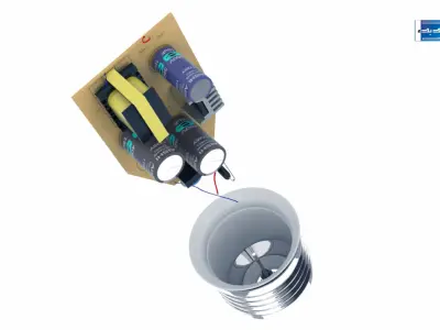 LED light bulb 3D model order