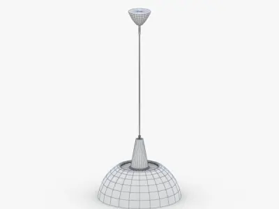 1492 - Hanging Lamp Low-poly 3D model