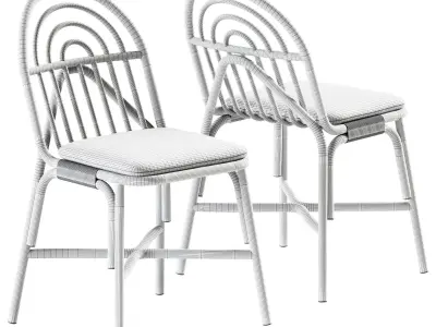 Chair Rotin by Guillaume Delvigne 3D model