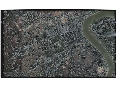 City of Shanghai Low-poly 3D model