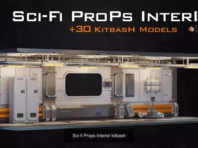 Sci-Fi Environment Bundle 3D Model Pack