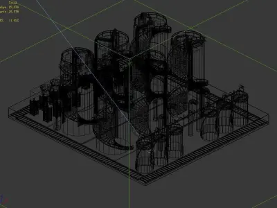Future World - Industrial Area 04 3D model