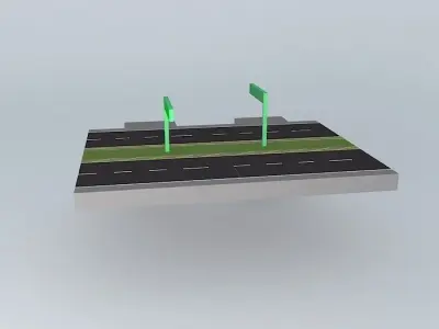 Raised highway  Free 3D model