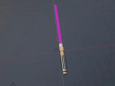 Mace Windu Lightsaber 3D print model