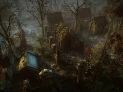 Graveyard game top 3D model