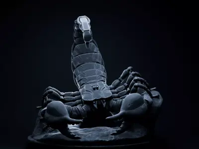 Scorpion mecha robot 32mm scale pre-supported 3D print model