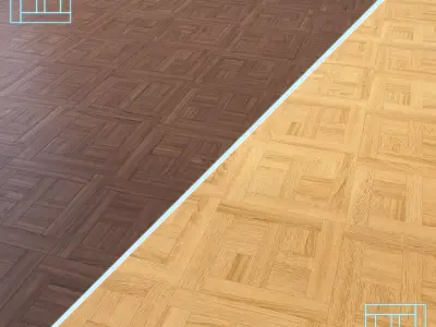 Parquet - Laminate - Wooden floor 2 in 1 Low-poly 3D model 144