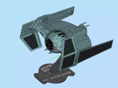 TIE AGGRESSOR STAR WARS 3D print model