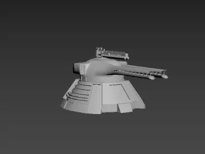 Tower Sci Fi Low-poly 3D model