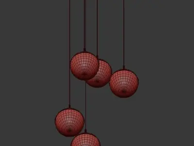Chandelier RIO MULTI ARM 3D model