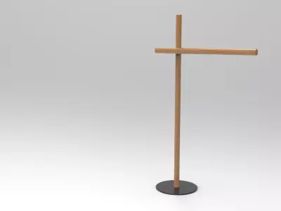 Andi Towel Rack Low-poly 3D model