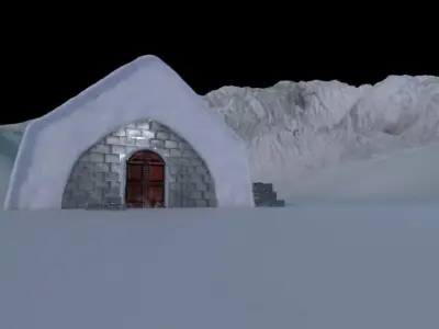 ICE SET piece of leather 3D model