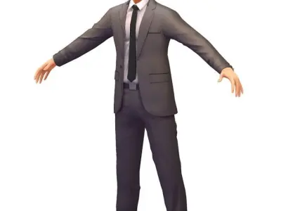 Cartoon High Poly Subdivision Avatar 009 Low-poly 3D model