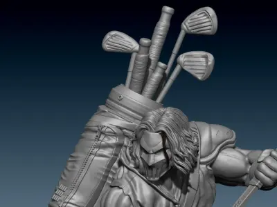 Casey Jones Turtles Ninja Friend 3D print model