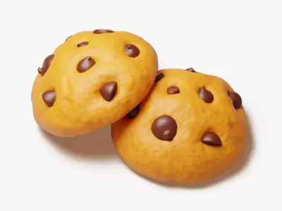 Chocolate Chip Cookie 3D model