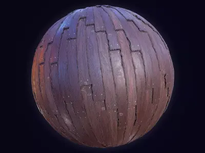 Stylized Wood planks PBR seamless texture Texture