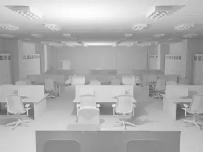 Mission Control Center No Material 3D model