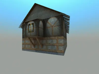 Medieval house - Low poly Low-poly 3D model