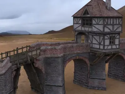 Norsca Bridge in 3ds obj and fbx formats 3D model