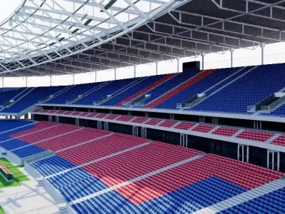 HDI-Arena - Hannover Low-poly 3D model