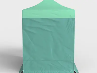 GREEN GAZEBO Low-poly 3D model