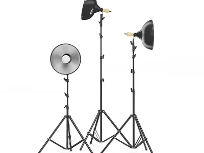 Studio Lights 3D Model 3D model