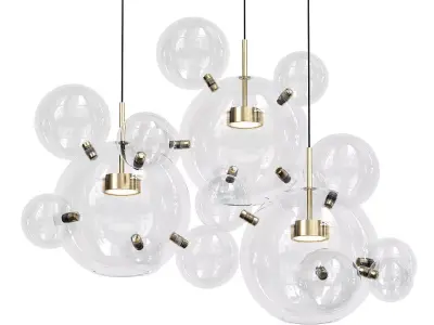 candela bubbles pendant light 3D model
