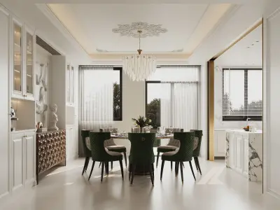 apartment interior scenes      3D model 8