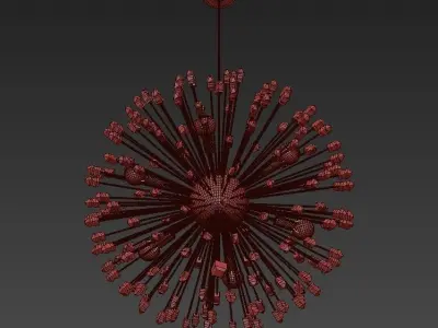 RAY QUARTZ PENDANT LIGHT 3D model