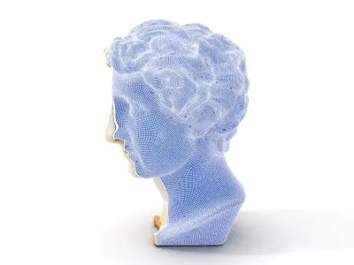 Classical Sculpture Bust Model Pack Low-poly 3D model