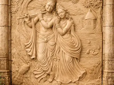 VenuSaadhya Eternal Flute Embrace 3D print model