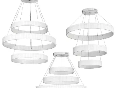 Ring Pendant Lamp Restaurant Bar Lighting 3D model