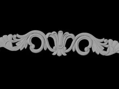 Central decor ornament for furniture 3D model 1085