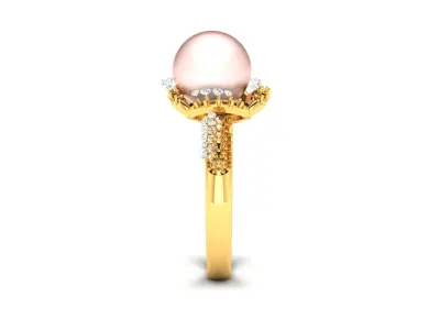 Women Ring  Render 3dm STL OBJ FBX Details 3D print model 174