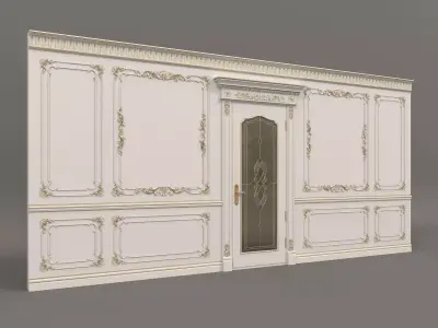 Wall Molding in Classic French style 5 3D model