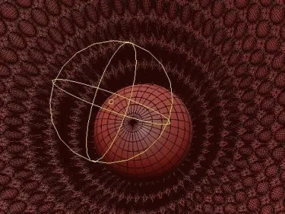 Moderne plafondlamp LED 3D model