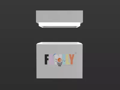 Invitation White Cubic Box 3D model