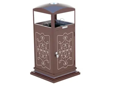Trash Can Outdoor 07 3D model