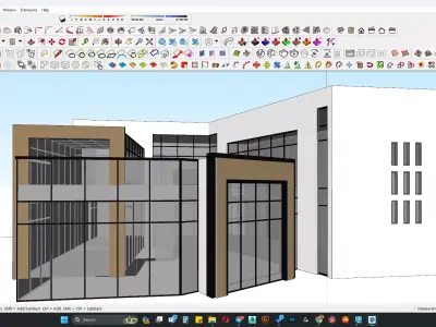 Retail shop Building model 3D model