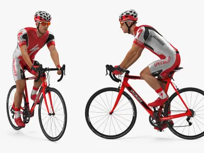  Specialized Road Cyclist Rigged 